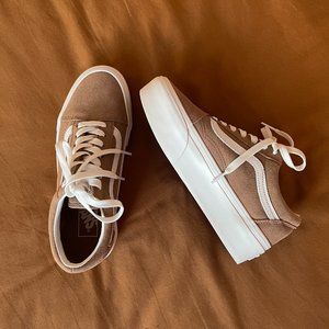 Vans Soft Suede Old Skool Stackform - Tan